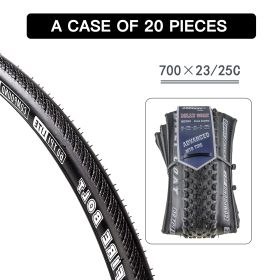 Elecony 20 PACK 700x23c Foldable 60 TPI Road Bike Tire City Commuter Tires with Nylon Protection for Cycle Road Touring Bike Bicycle Replacement Tire