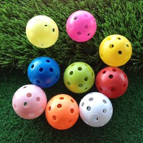 Golf Sporting Goods Hollow Colored Balls (Option: Light yellow-1PCS)