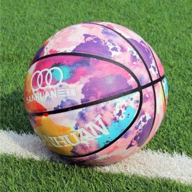 PU Indoor And Outdoor General Purpose Basketball For Children (Option: No.5 Color ink)