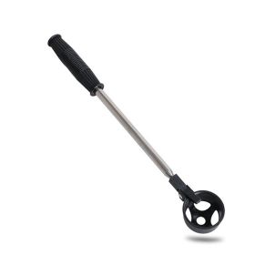 Golf 8 Section Antenna Pole Stainless Steel Ball Picker (Color: Black)