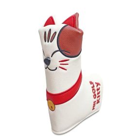 Lucky Cat Golf Wood Club Head Cover (Option: Lucky Cat-Straight putter)