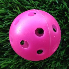 Golf Sporting Goods Hollow Colored Balls (Option: Rose Red-1PCS)