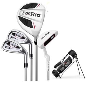 Children's Golf Club Set For Beginners (Option: Black and white sleeve rod-3or5 years old)