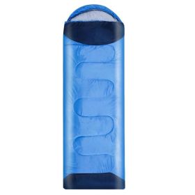 Anti Kick Quilt Portable Outdoor Sleeping Bag (Option: Cyan-1600g)