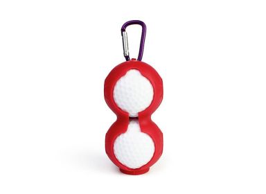 Silicone Golf Ball Cover Golf Protective Cover New Product Silicone Ball Cover Golf Supplies (Color: Red)