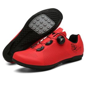 Men's And Women's Fashion Outdoor Casual Mountain Riding Shoes (Option: T28 Red Rubber Type-37)